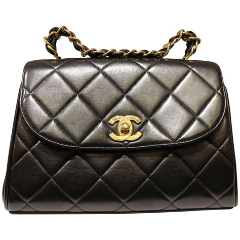 chanel black quilted bad|Classic 11.12 handbag, Lambskin & gold.